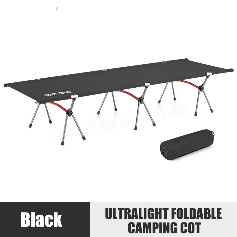 West Tune Ultralight Camping Cot With Leg Extenders Outdoor