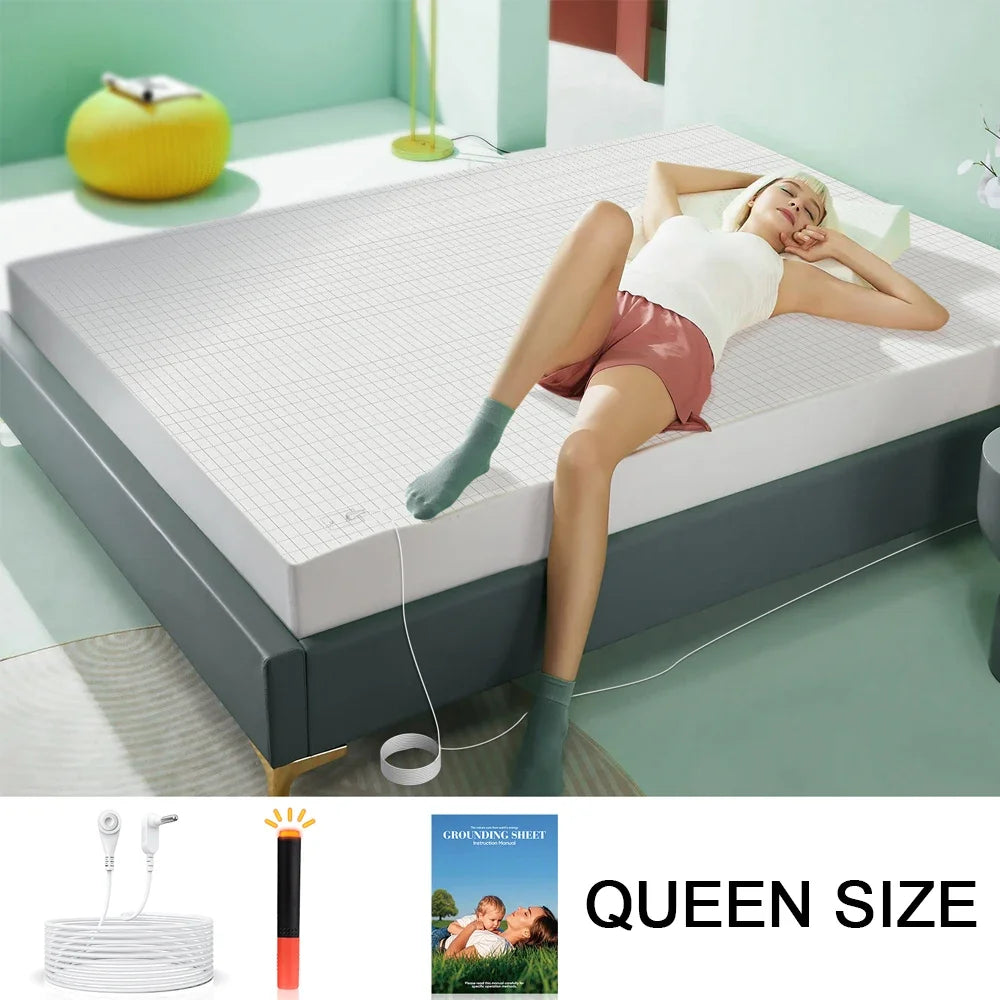 Astarexin Grounding Fitted Sheet With Organic Cotton And Conductive Silver Fiber