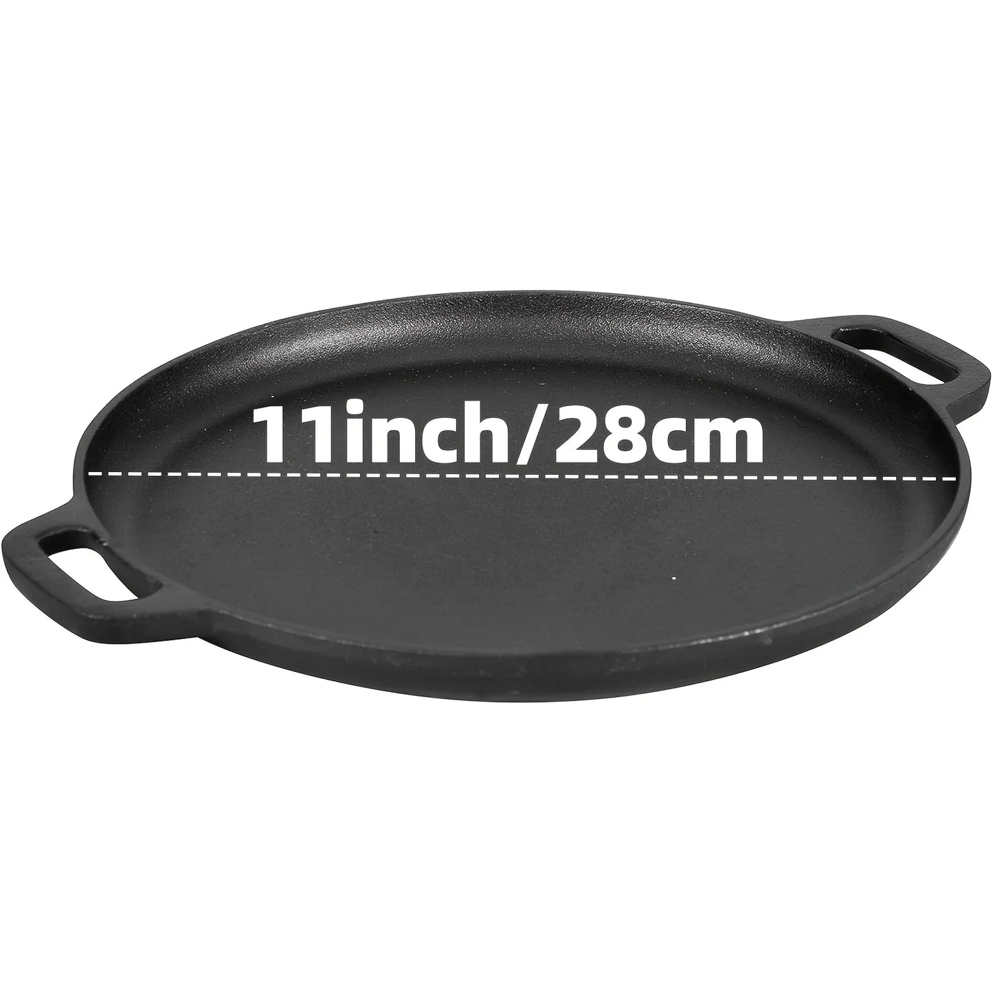AEDG Cast Iron Skillet Set 3 Piece Preseasoned Pans
