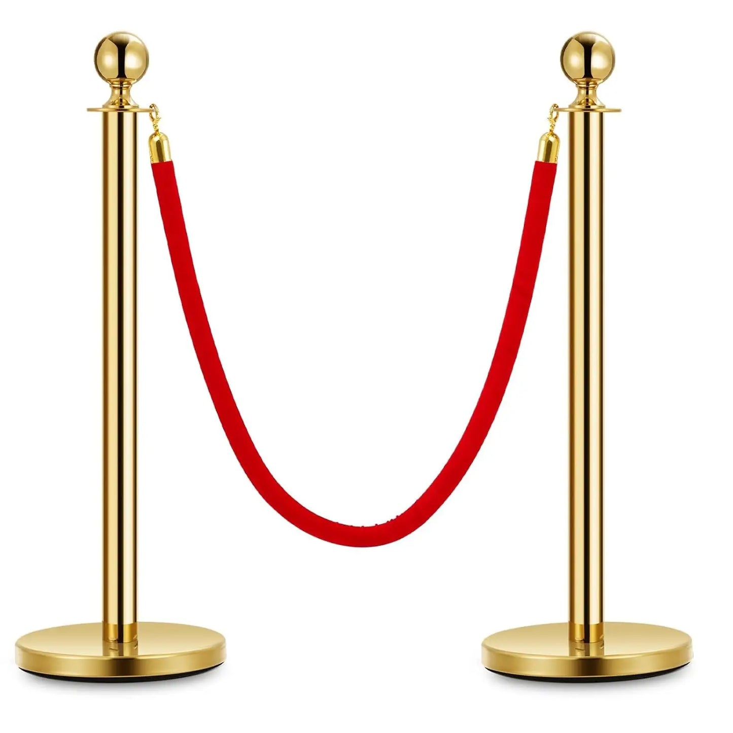 HiMISSCN Elegant Stanchion Posts With Velvet Ropes For VIP Events