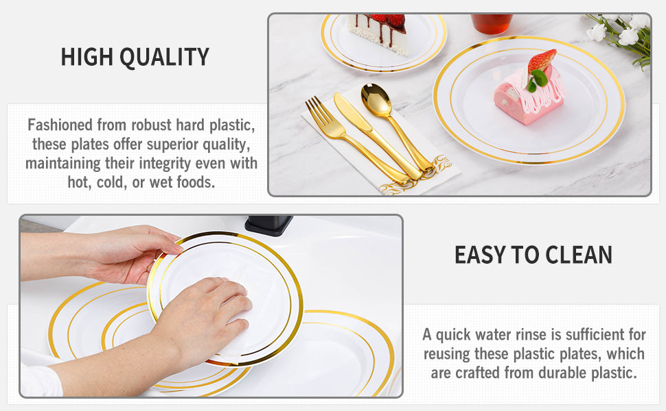 None Disposable Dinnerware Set For Party 700 Piece