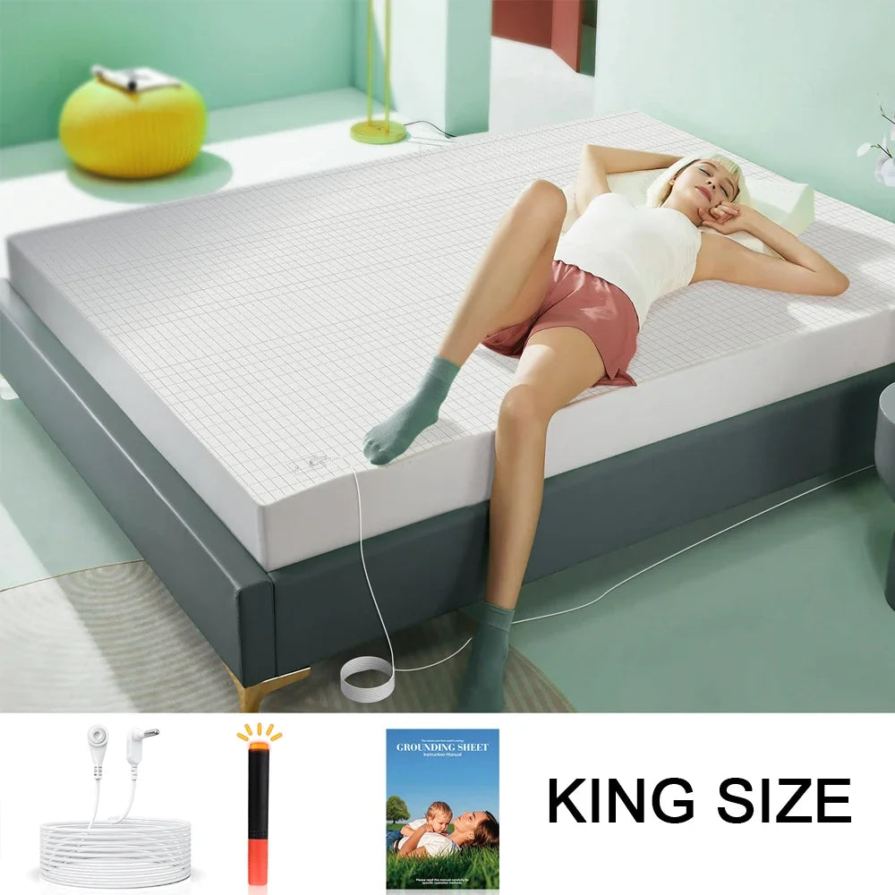 Astarexin Grounding Fitted Sheet With Organic Cotton And Conductive Silver Fiber