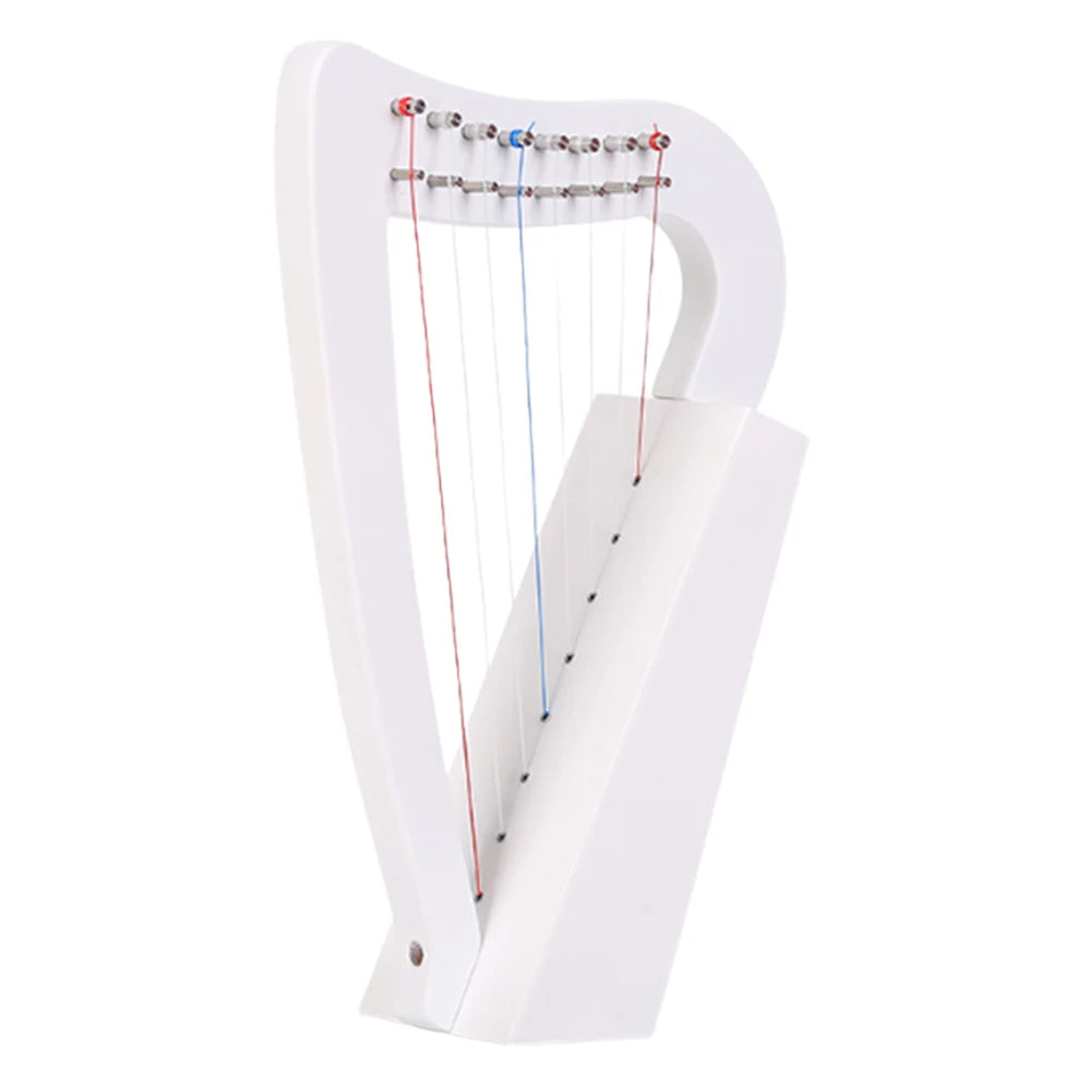 Shunmaii 8-String Lyre Harp Solid Wood Mini With Tuning Wrench