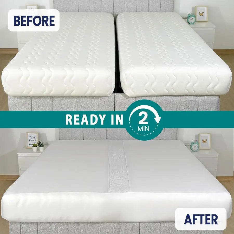 Fitted Sheet Attached Bed Bridge Converter Kit With Sheet Strap