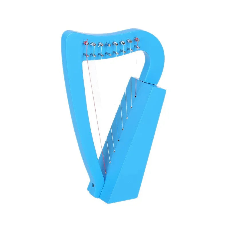 Shunmaii 8-String Lyre Harp Solid Wood Mini With Tuning Wrench