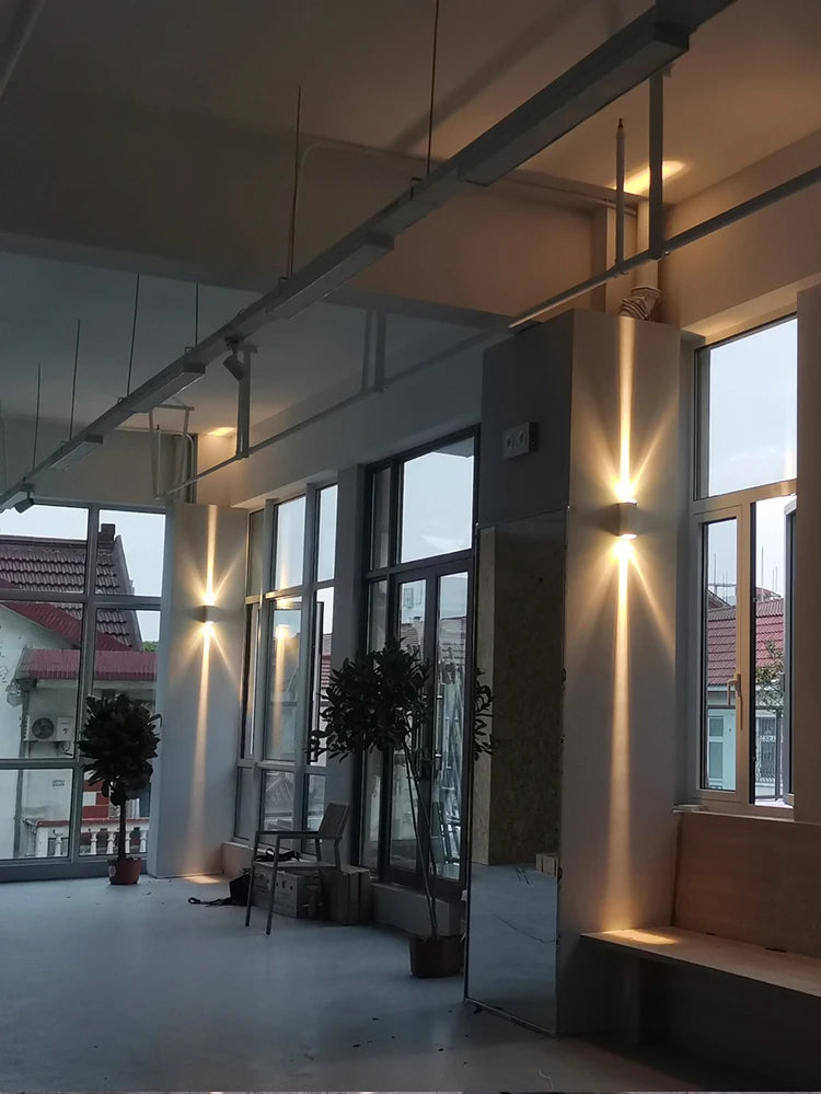 Aluminum COB Outdoor Wall Light IP65 Waterproof Sconce