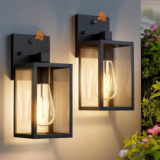 Dusk to Dawn Exterior Wall Mount Outdoor Lantern Light