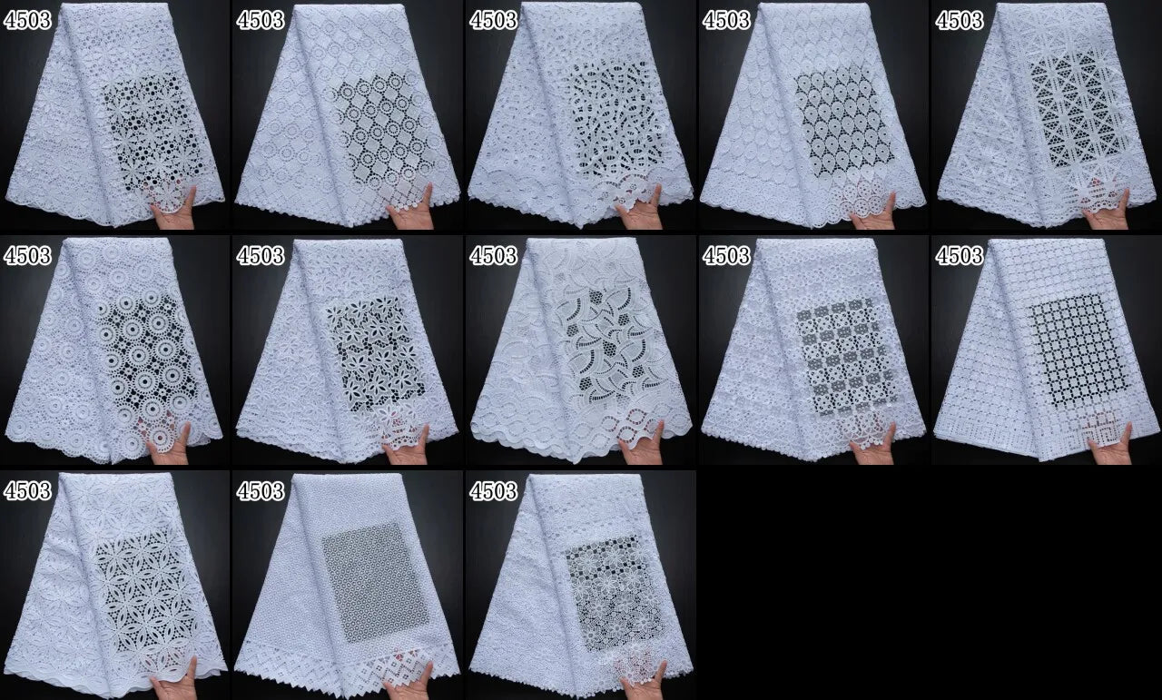 SJD African Guipure Cord Lace Fabric For Women Dresses