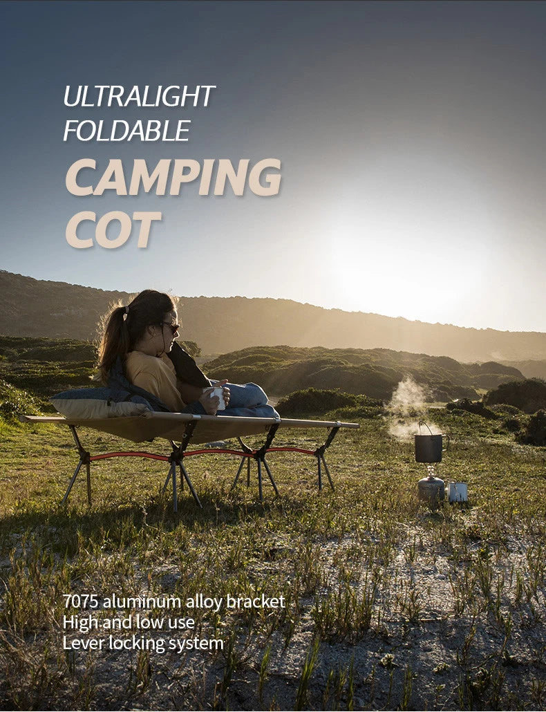 West Tune Ultralight Camping Cot With Leg Extenders Outdoor