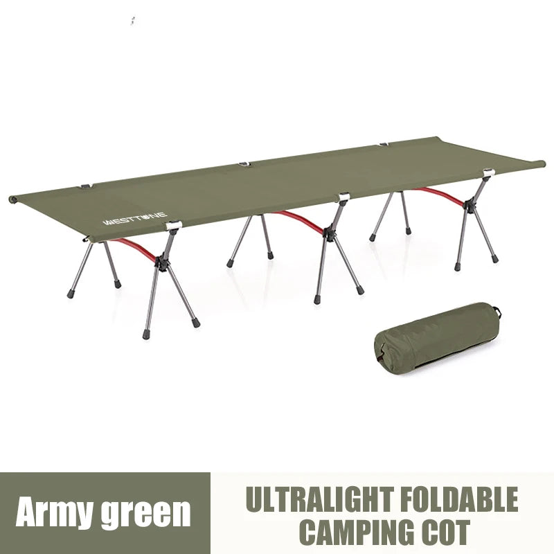 West Tune Ultralight Camping Cot With Leg Extenders Outdoor