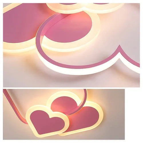 Heart Shaped LED Ceiling Light With Remote Control For Living Room