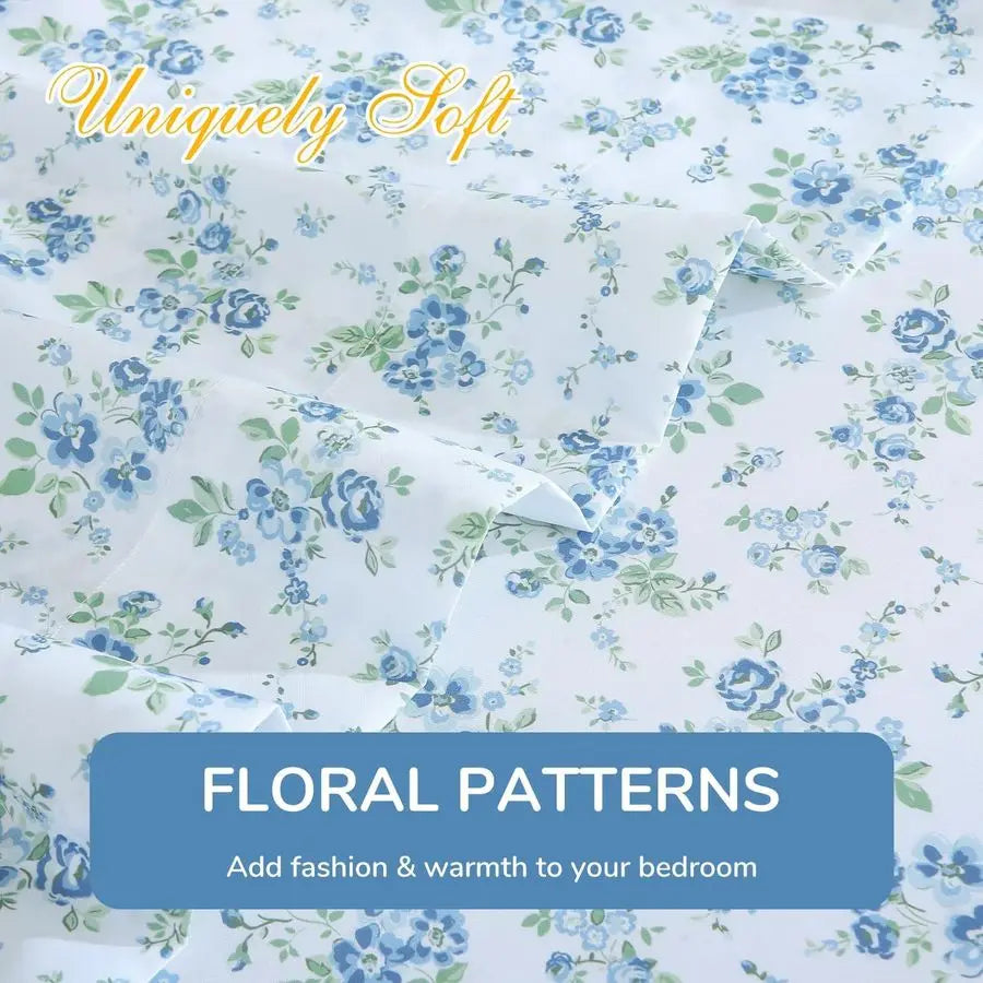 4 Piece Sheet Set With Deep Pocket Wrinkle Free Cooling