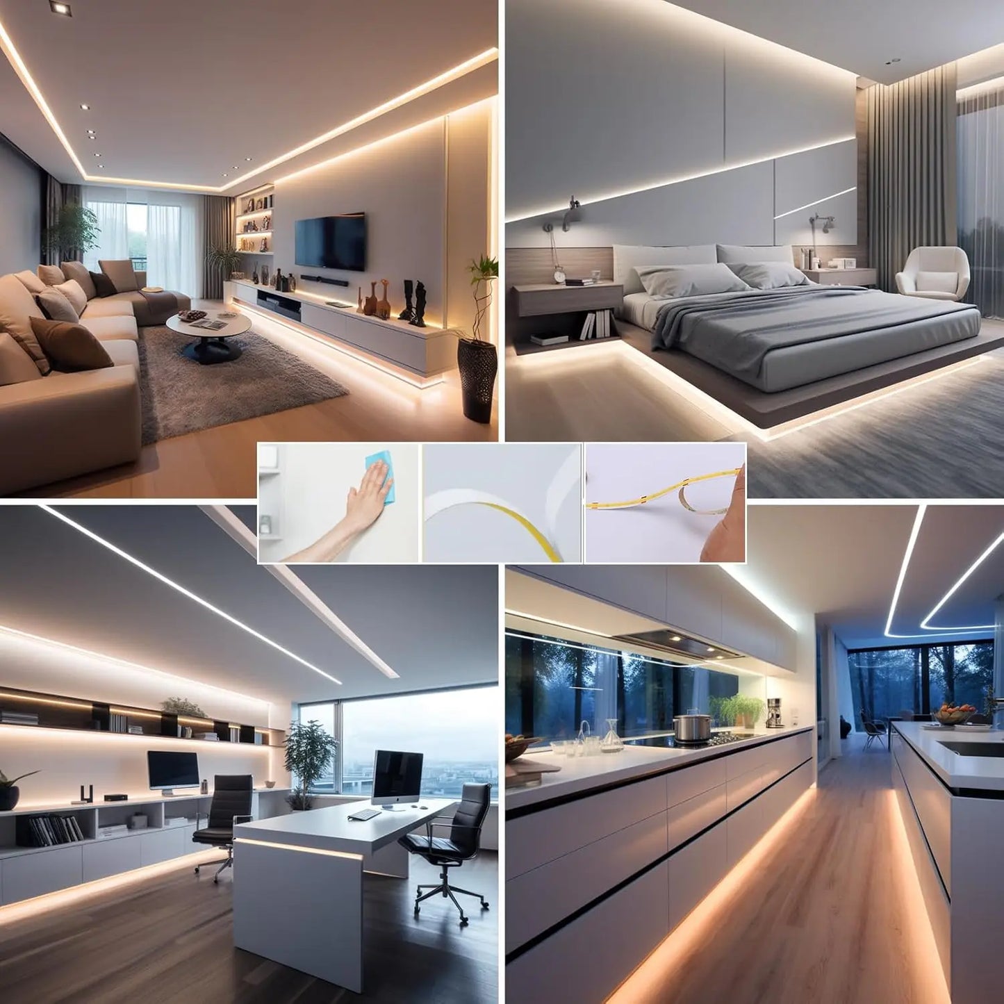 XMSJ COB LED Strip Lights Kit With Remote