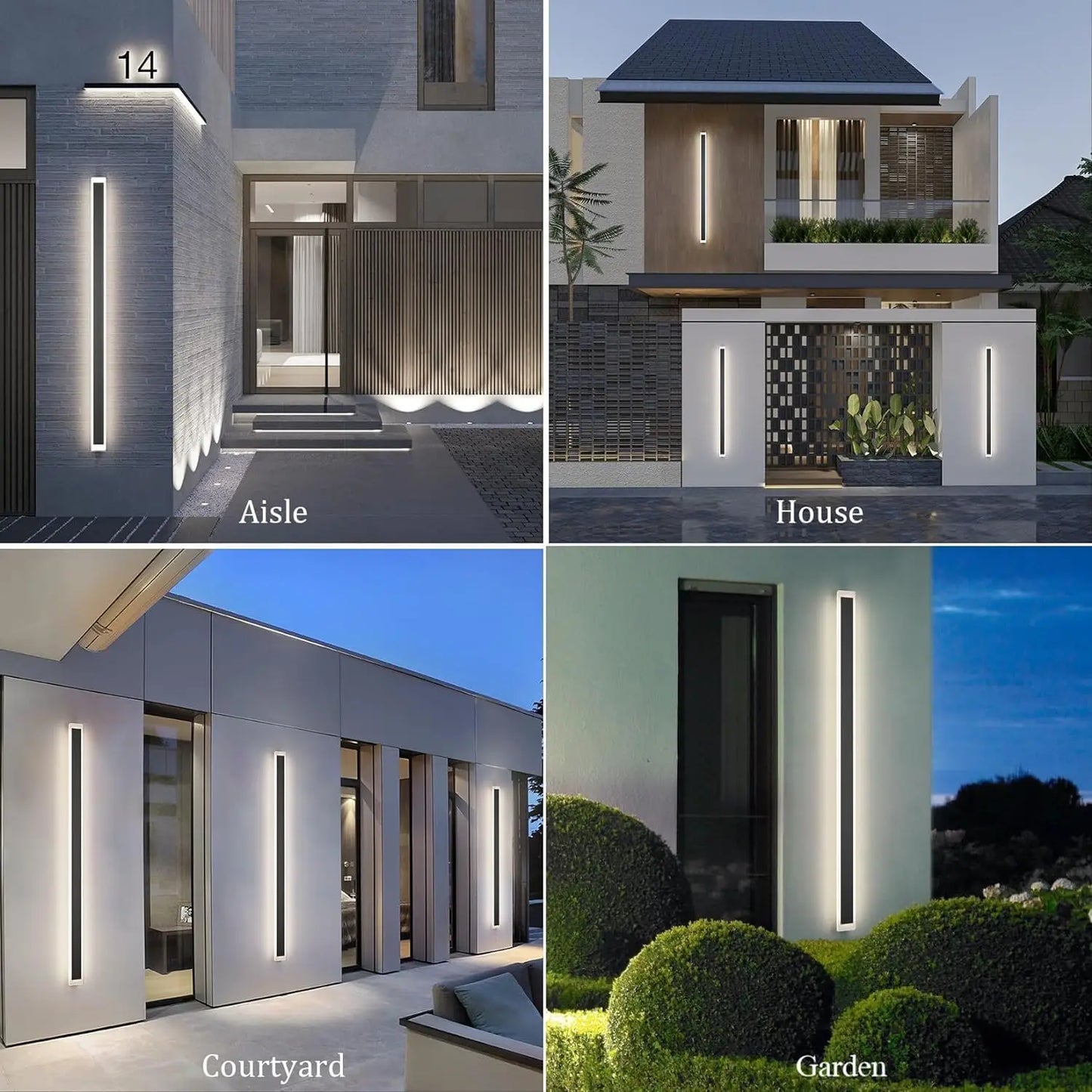 Outdoor LED Wall Lantern Waterproof IP65 Sconce Lamp For Porch