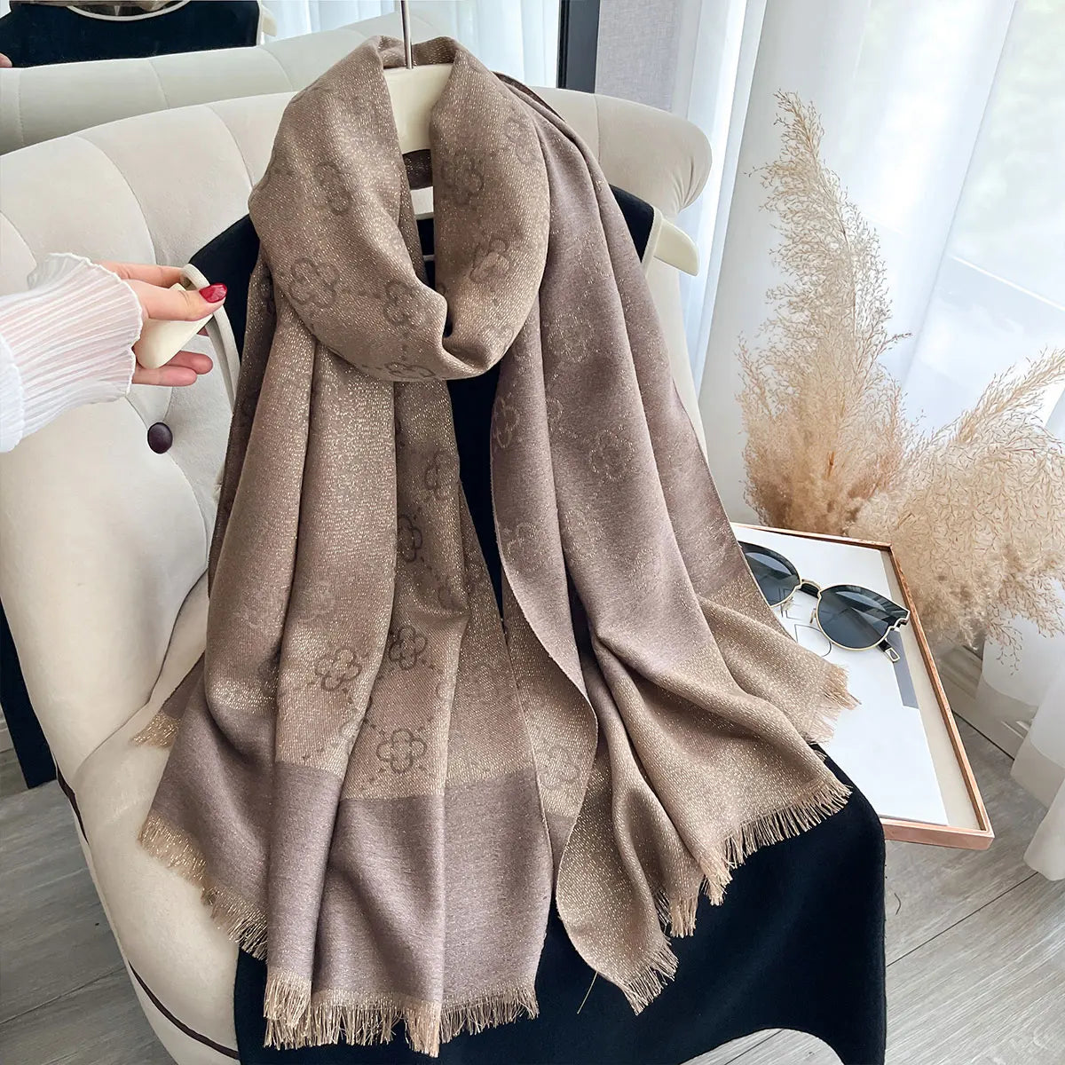 Elegant Muslim Hijab Sun Protection Scarf for Women