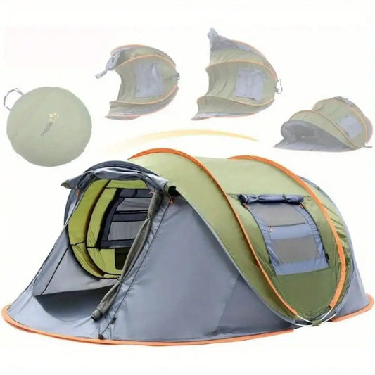 Camping Pop Up Tent With Dual Doors Waterproof UPF50 Shelter