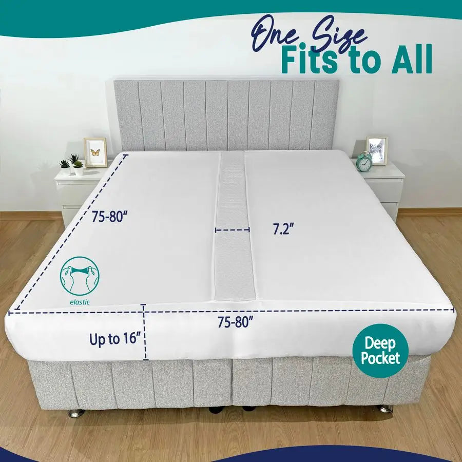 Fitted Sheet Attached Bed Bridge Converter Kit With Sheet Strap