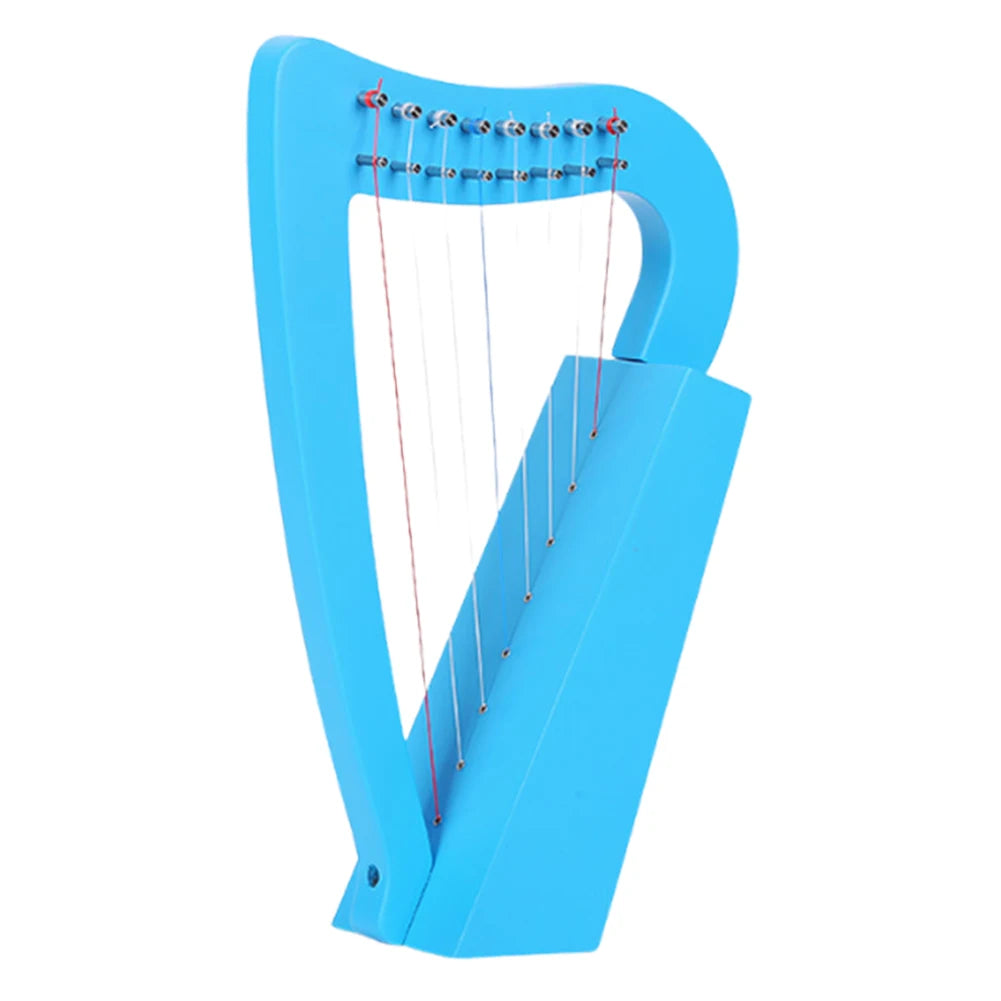 Shunmaii 8-String Lyre Harp Solid Wood Mini With Tuning Wrench