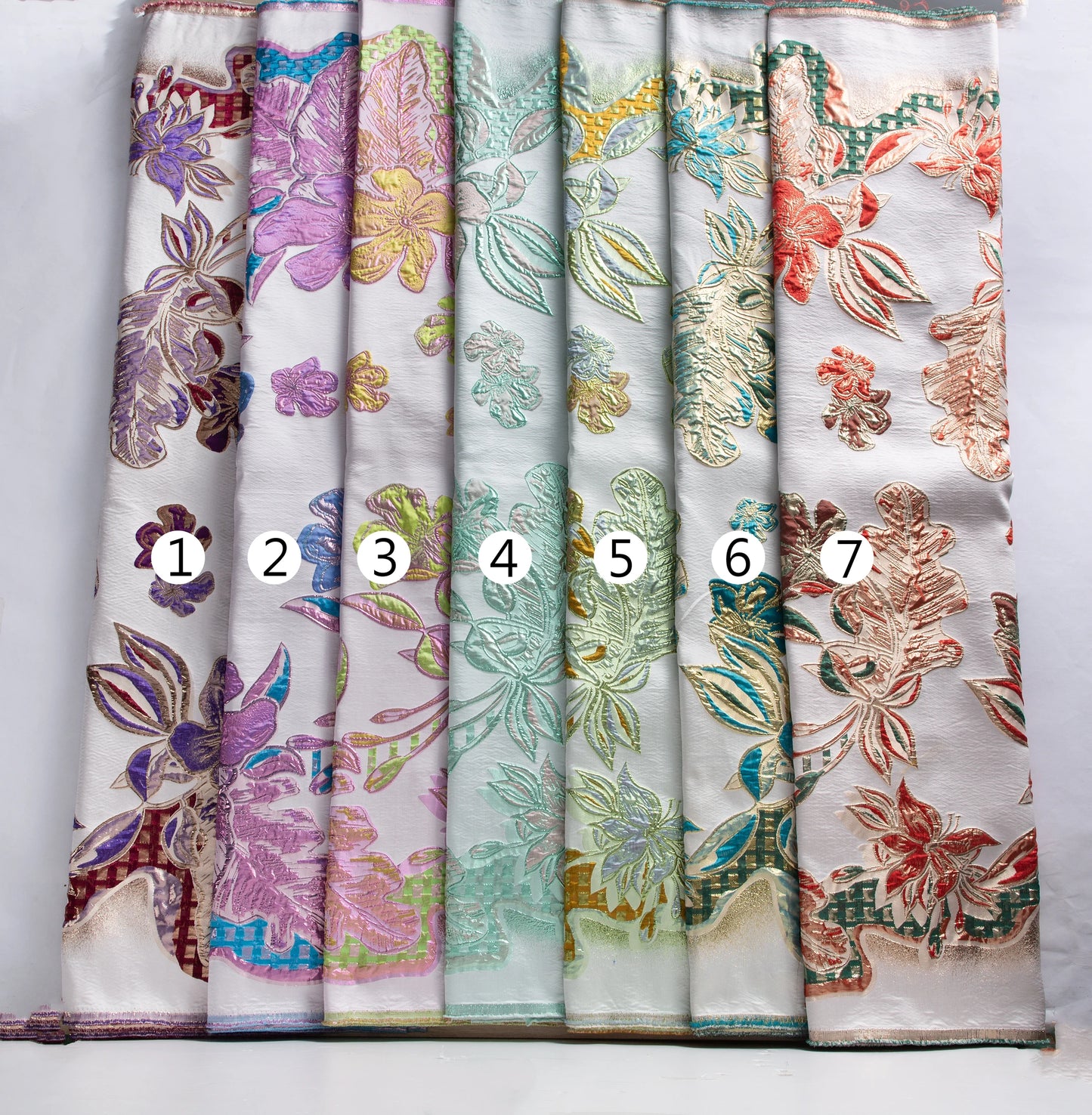 SJD LACA Nigerian Brocade Lace Damask Fabric For Women Dresses