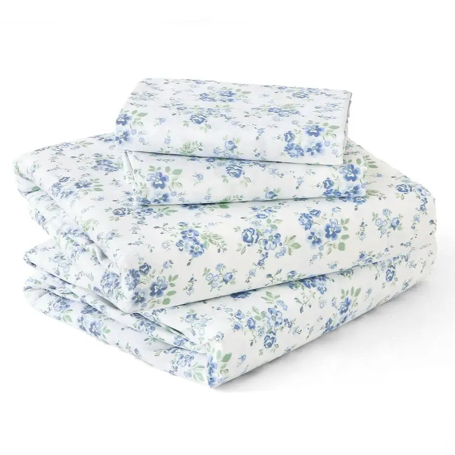 4 Piece Sheet Set With Deep Pocket Wrinkle Free Cooling