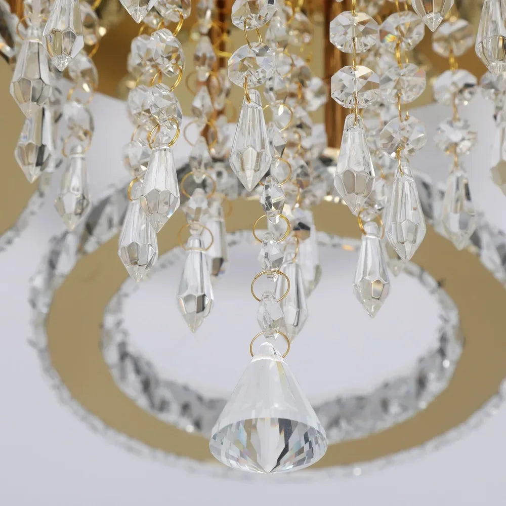 VETRULUS Modern LED Crystal Ceiling Chandelier