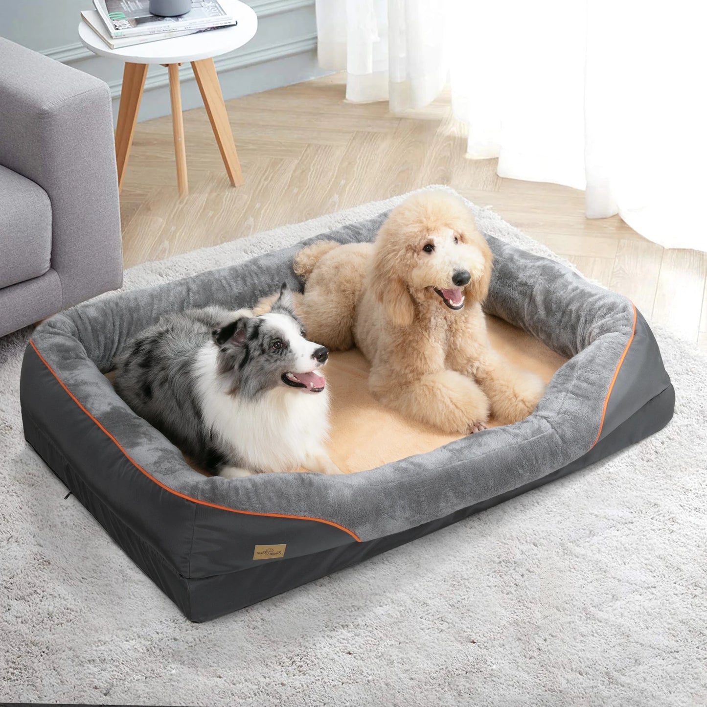 Bingopaw Dog Bed Anti Allergy Fleece Removable Washable Waterproof Cover