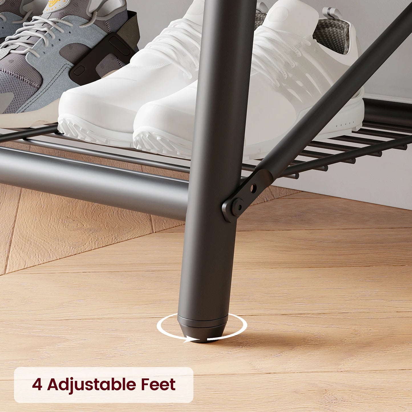 TWISTER.CK 4-in-1 Coat Rack Bench Hall Tree With Shoe Rack