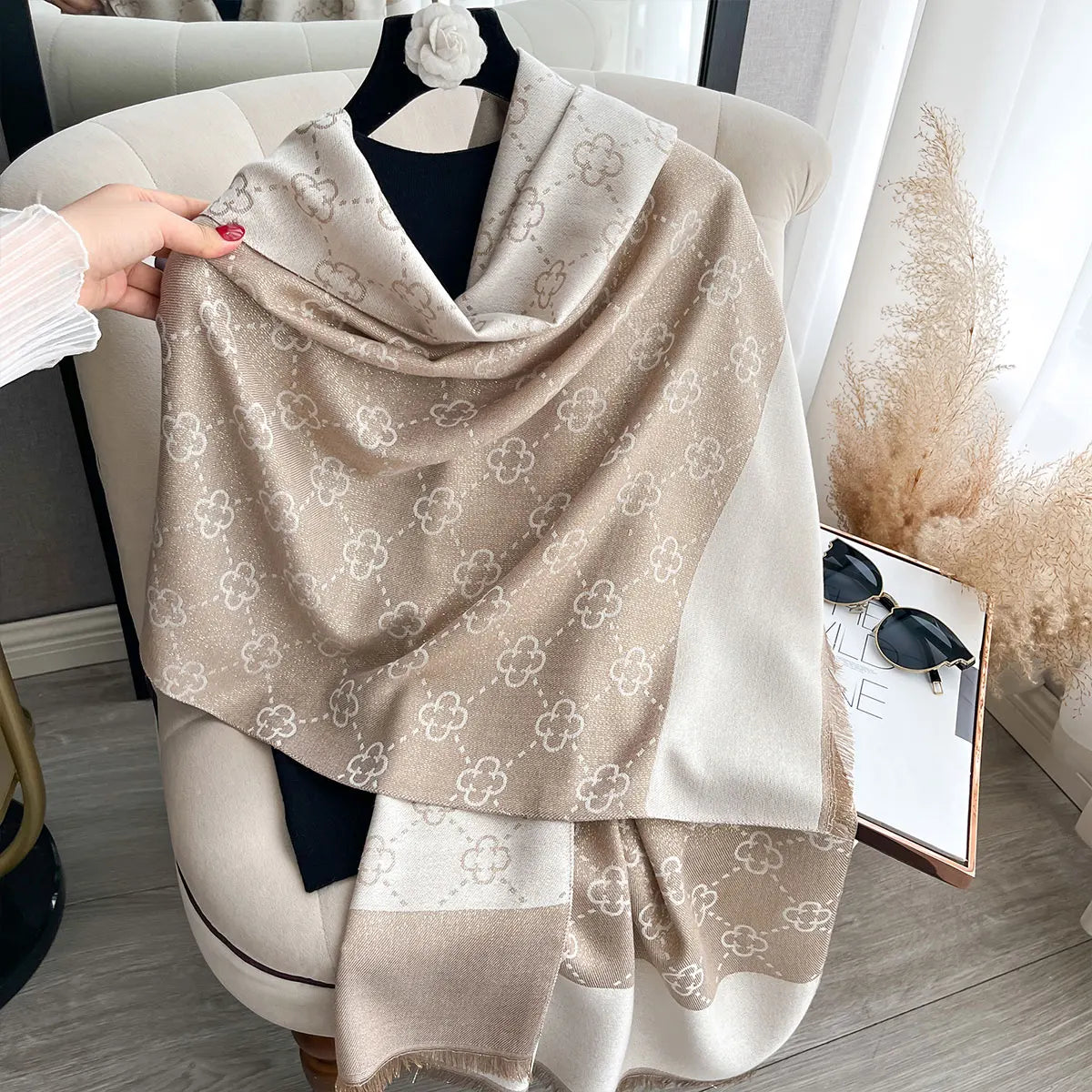 Elegant Muslim Hijab Sun Protection Scarf for Women
