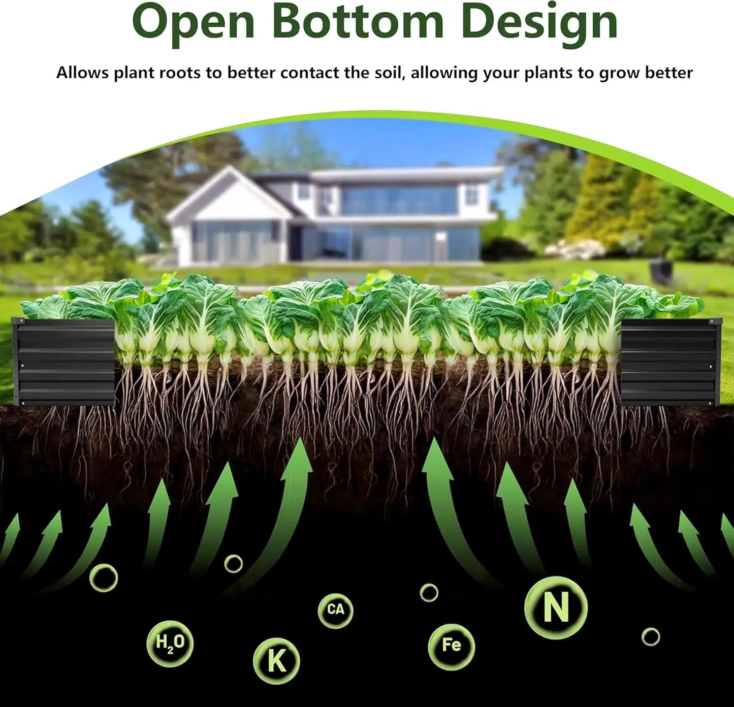 Galvanized Steel Raised Garden Bed Kit 2-Pack