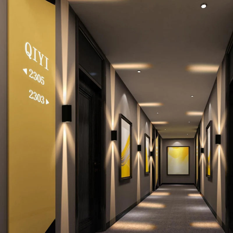 Aluminum COB Outdoor Wall Light IP65 Waterproof Sconce