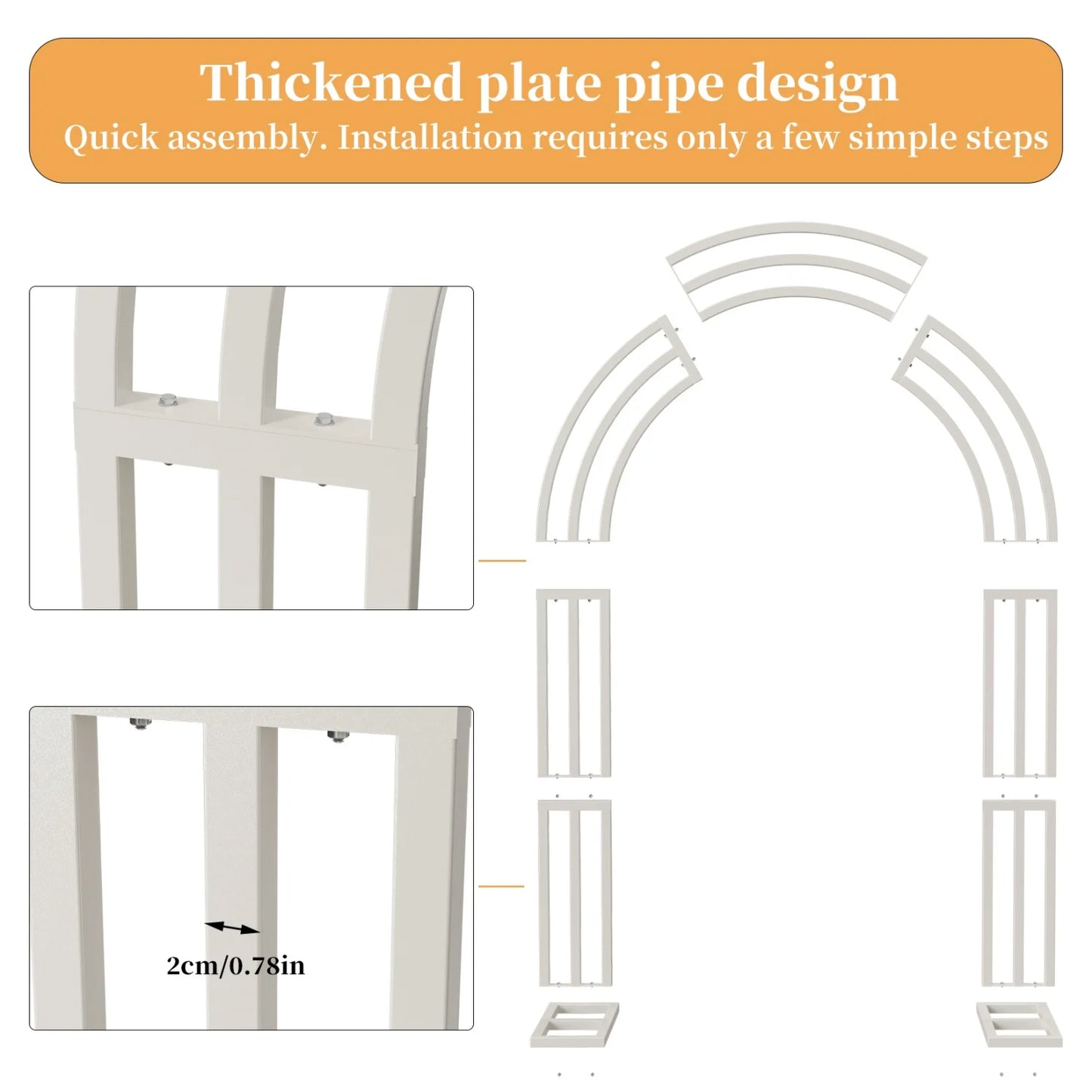 Metal Wedding Arch Stand Backdrop Frame For Events