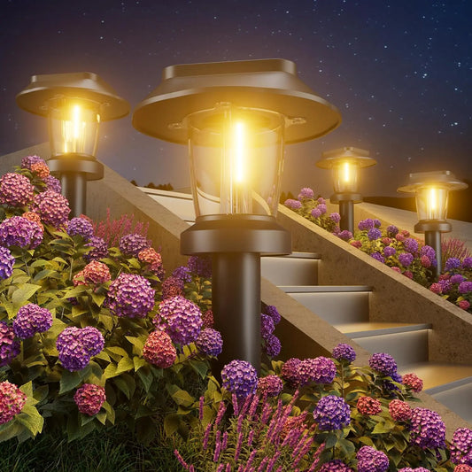 Solar Pathway Lights Outdoor IP65 Waterproof With 3 Modes
