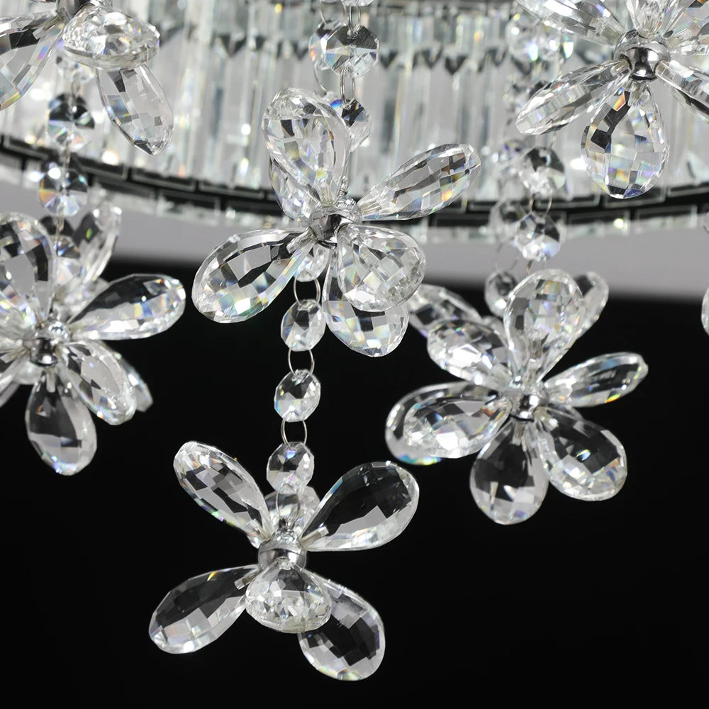 VETRULUS Crystal LED Ceiling Lamp Modern Chandelier Pendant Light