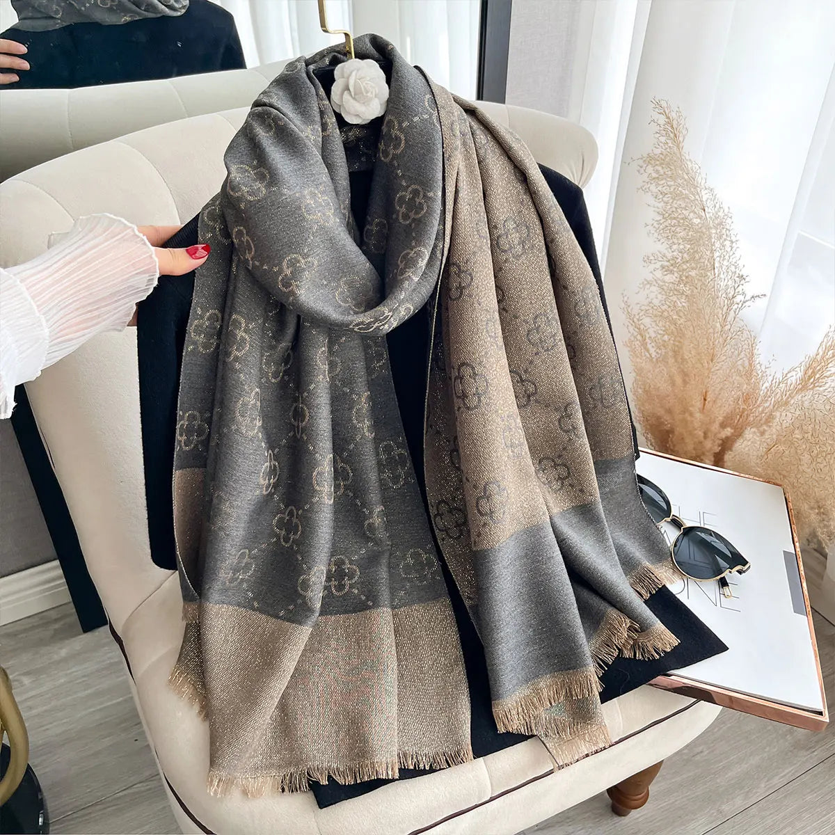 Elegant Muslim Hijab Sun Protection Scarf for Women