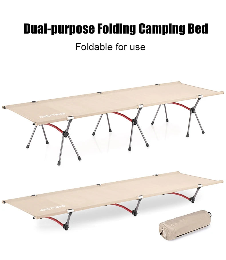 West Tune Ultralight Camping Cot With Leg Extenders Outdoor