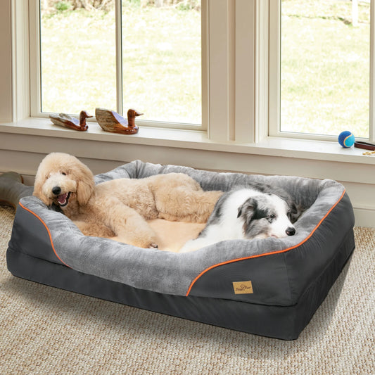 Bingopaw Dog Bed Anti Allergy Fleece Removable Washable Waterproof Cover