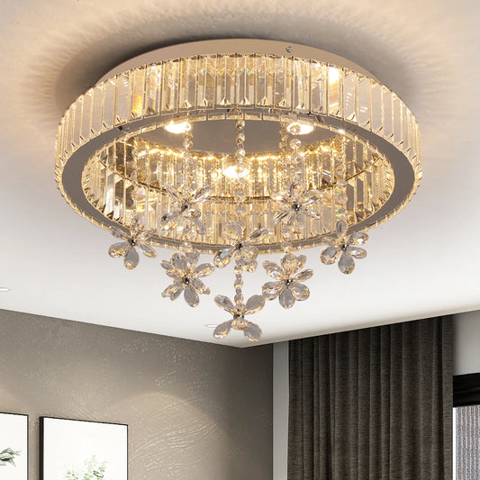 VETRULUS Crystal LED Ceiling Lamp Modern Chandelier Pendant Light
