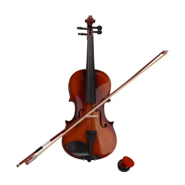 Solid Wood Violin Set With Case Bow Rosin For Beginners
