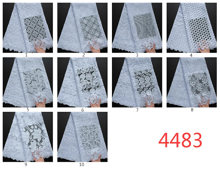 SJD African Guipure Cord Lace Fabric For Women Dresses
