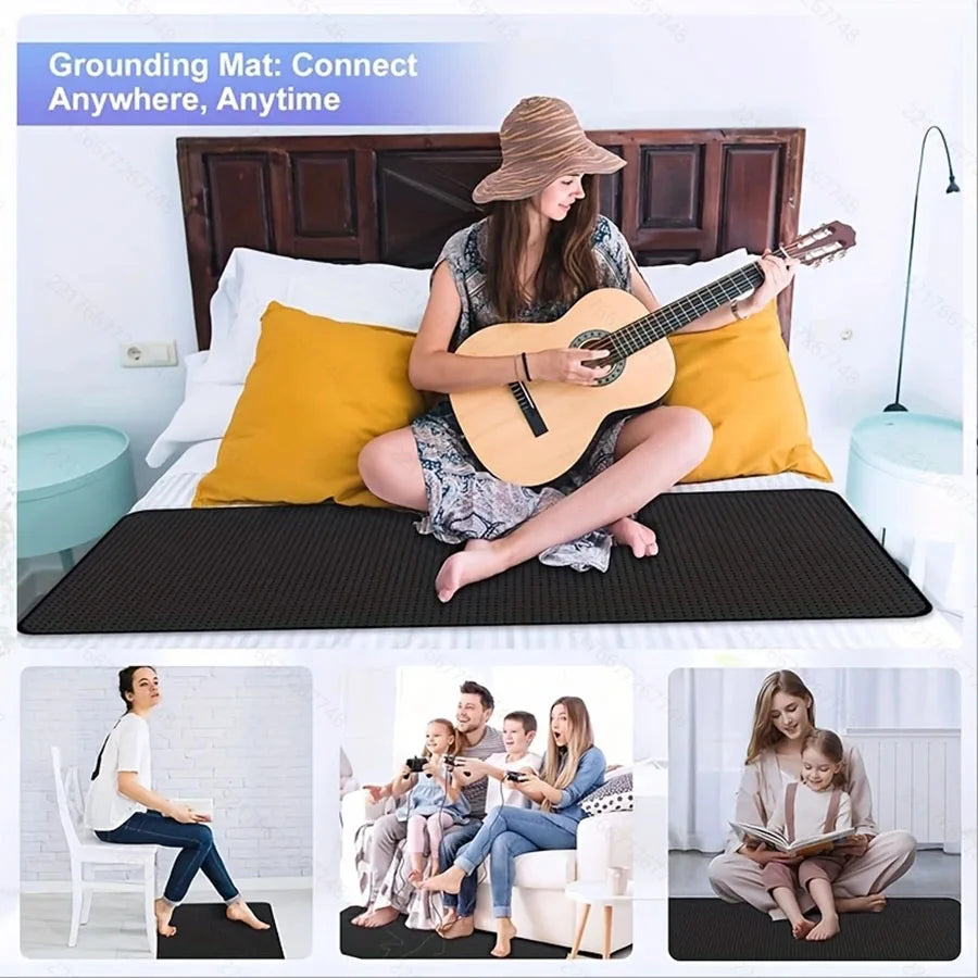Bed Grounding Pad With Grounding Wire For Sleep Comfort