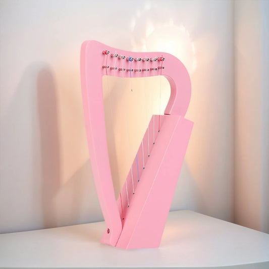 Shunmaii 8-String Lyre Harp Solid Wood Mini With Tuning Wrench