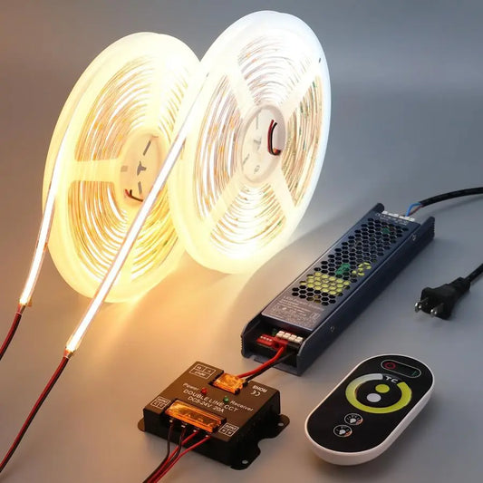 LED Strip Light Kit With Remote Dimmable Cuttable Tape