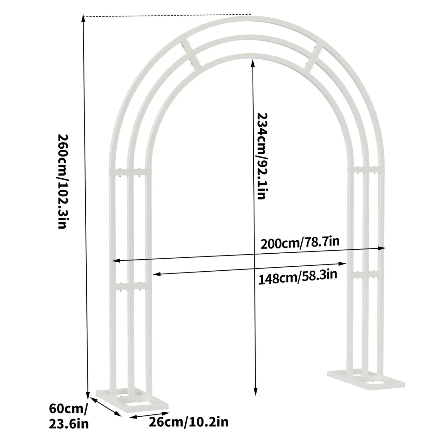 Metal Wedding Arch Stand Backdrop Frame For Events