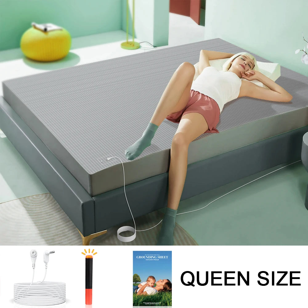 Astarexin Grounding Fitted Sheet With Organic Cotton And Conductive Silver Fiber