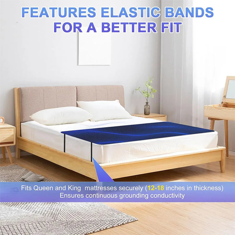 Bed Grounding Pad With Grounding Wire For Sleep Comfort