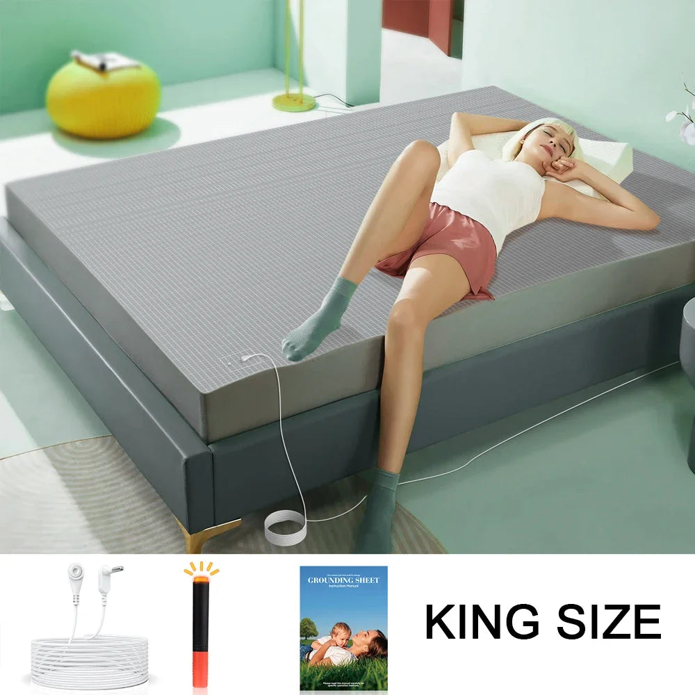 Astarexin Grounding Fitted Sheet With Organic Cotton And Conductive Silver Fiber