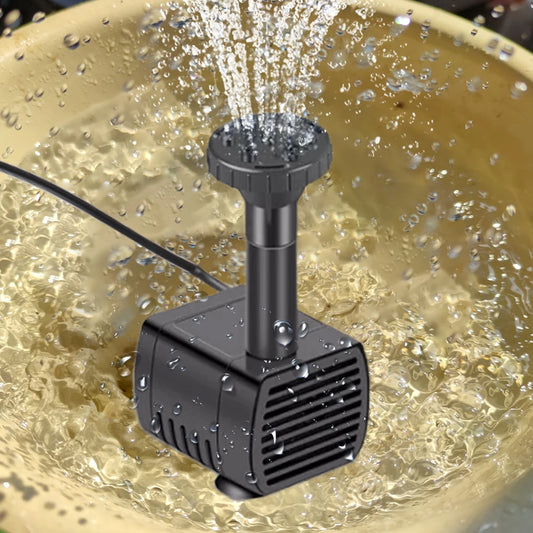 Hosport Solar Fountain Pond Pump Kit With Nozzles Bird Bath
