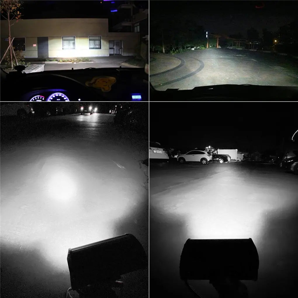 AUCD 4-Pack LED Flood Lights 12-24V for Vehicles and Boats