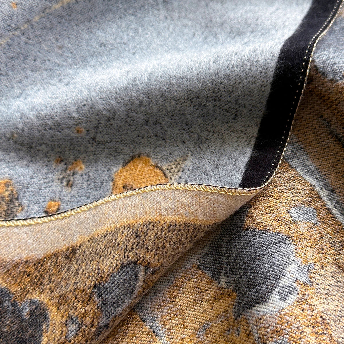 Winter Floral Jacquard Shawl Wrap For Women Warm Polyester Scarf
