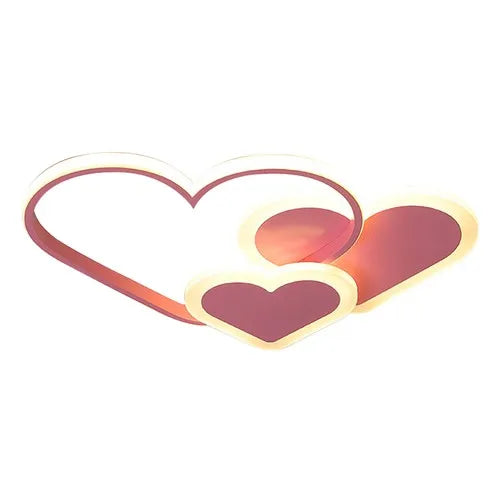 Heart Shaped LED Ceiling Light With Remote Control For Living Room